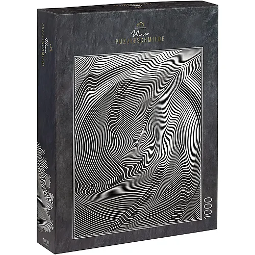 Lignes g�om�triques noir, blanc et gris - 1000 pi�ces