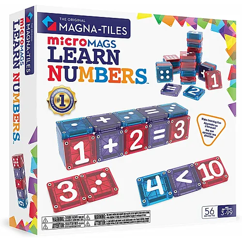 Magna-Tiles Zahlen lernen - 56 Teile