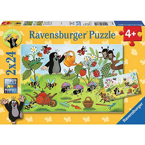 Ravensburger Puzzle Die Maus Der Maulwurf im Garten (2x24)