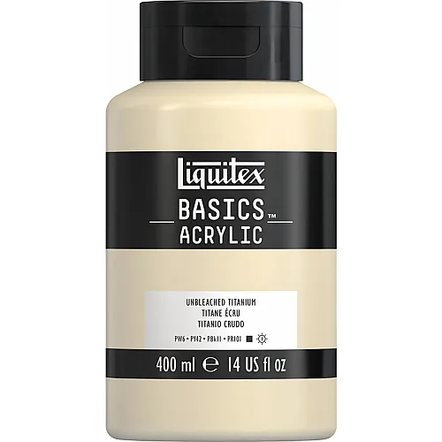 Liquitex Lqx Basics Acrylfarbe 400ml Flasche Ungebleichtes Titan