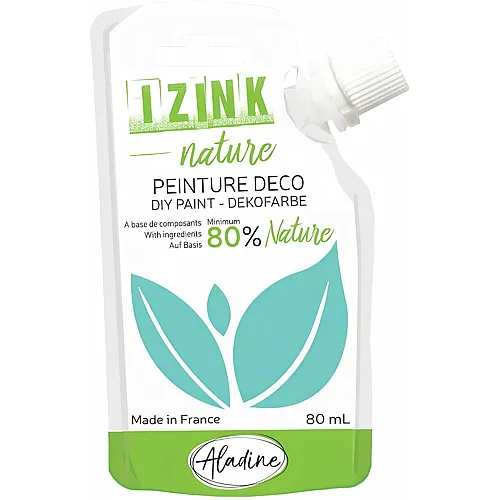 Aladine Izink Deko Naturmalfarbe Wassergr�n - 80 ml