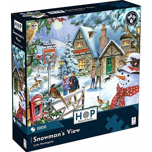 HOP - House of Puzzles Snowman's View (1000Teile)