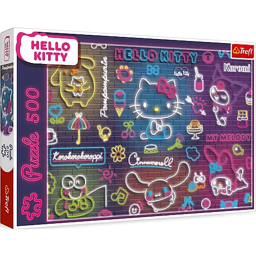 Neon Hello Kitty 500Teile
