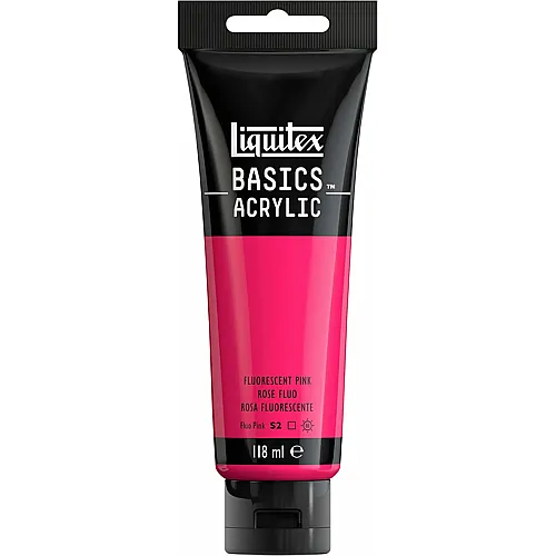 Liquitex Lqx Basics Acrylfarbe 118ml Tube Rosa Fluo