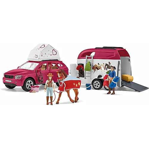 Schleich Horse Club Abenteuer mit Auto und Pferdeanh�nger