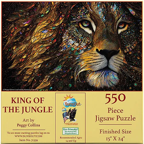 SunsOut Puzzle Peggy Collins K�nig des Dschungels - 550 Teile