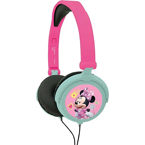 Lexibook Minnie Mouse Stereo-Kopfhrer, faltbar, kabelgebunden, mit kindersicherer Lautstrke