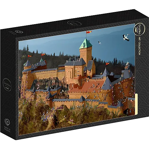 Grafika Puzzle Art Collection Fran�ois Ruyer Haut-Koenigsbourg Castle (1000Teile)