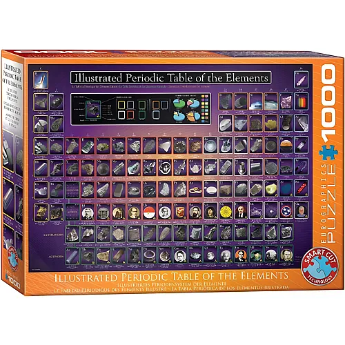 Eurographics Puzzle Illustriertes Periodensystem - 1000 Teile