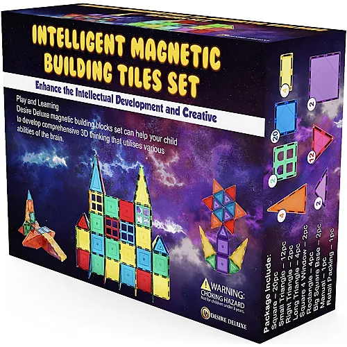 Jeu de construction magnétique - 47 pièces