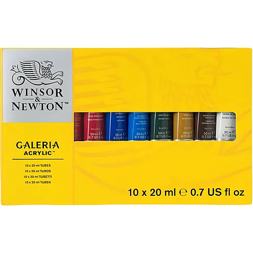 Winsor & Newton W&n Galeria Acrylfarbe Set 10 X 20 ML Tuben