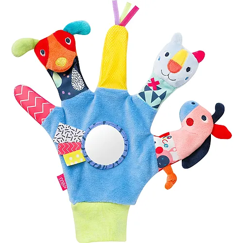 Fehn Color Friends Spielhandschuh Hund, Katze und Pferd