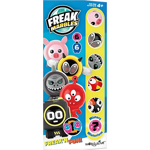 Marbles & Skins gelb - 6 Teile