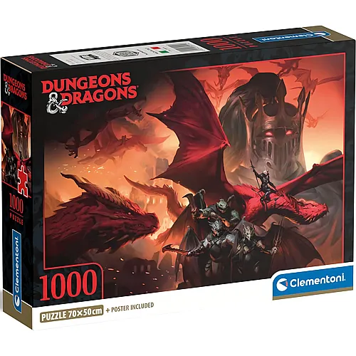 Clementoni Puzzle Dungeons & Dragons - 1000 Teile