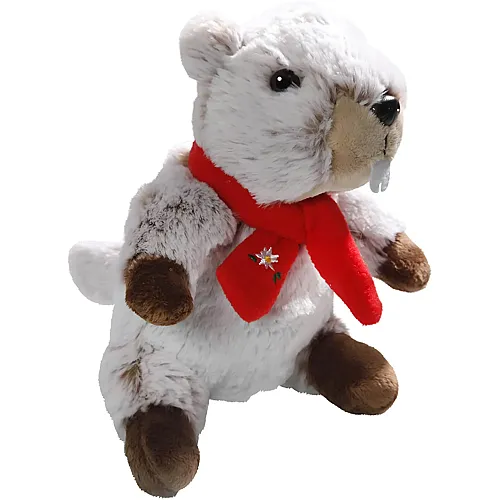 Carl Dick Murmeltier mit Schal - 20 cm