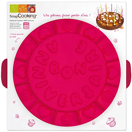 ScrapCooking Silikon-Backform Bon Anniversaire