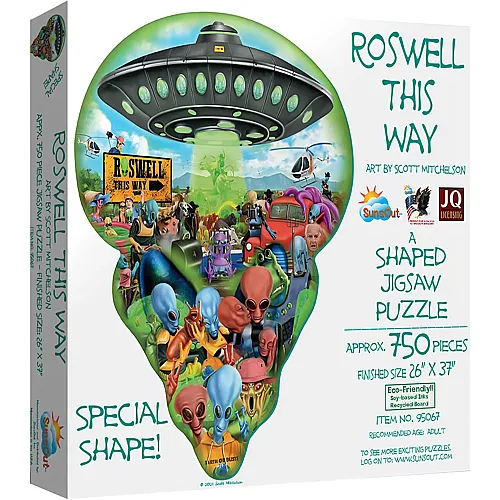 SunsOut Puzzle Scott Mitchelson Roswell This Way - 750 Teile