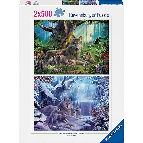 Ravensburger Puzzle 2in1 W�lfe - 500 Teile