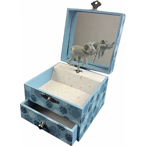 Trousselier Musikspieldose m. Schublade Elefant