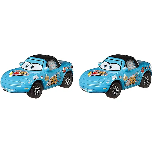 Mattel Disney Cars Dinoco Mia & Dinoco Tia (1:55)