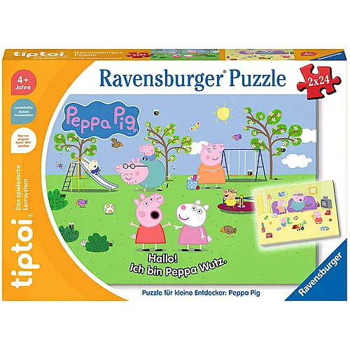 Ravensburger tiptoi Puzzle fr kleine Entdecker: Peppa Pig (2x24)