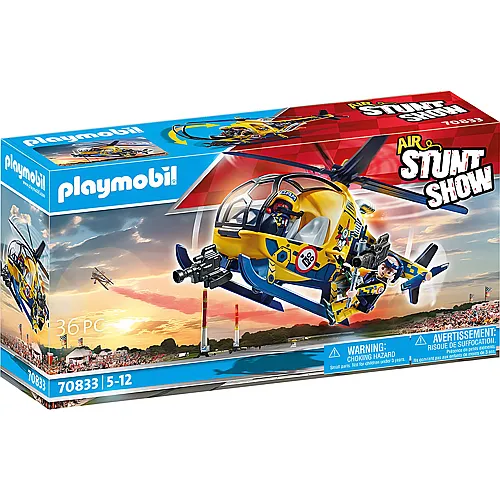PLAYMOBIL Stuntshow Air Filmcrew-Helikopter (70833)