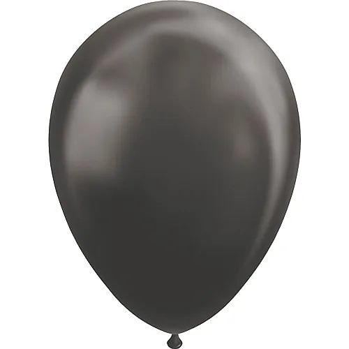Globos Luftballons Metallic Schwarz - 10 Teile