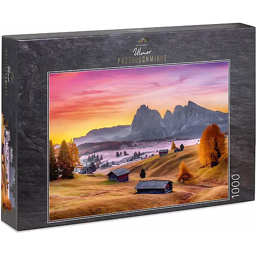 Ulmer Puzzleschmiede Alm am herbstliche Seiser - 1000 Teile