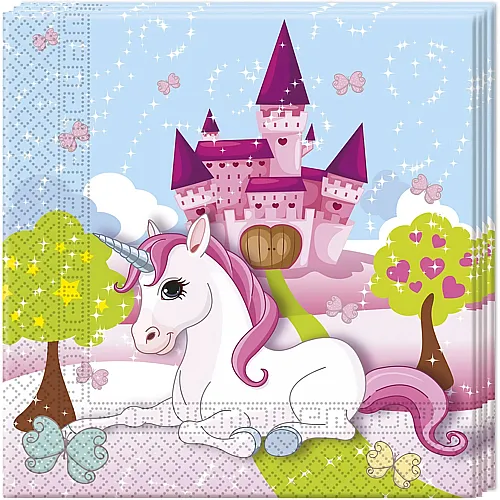 Procos Papierservietten Einhorn - 20 Teile
