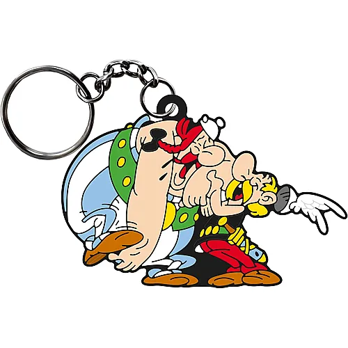 Schl�sselanh�nger Asterix & Obelix lachend