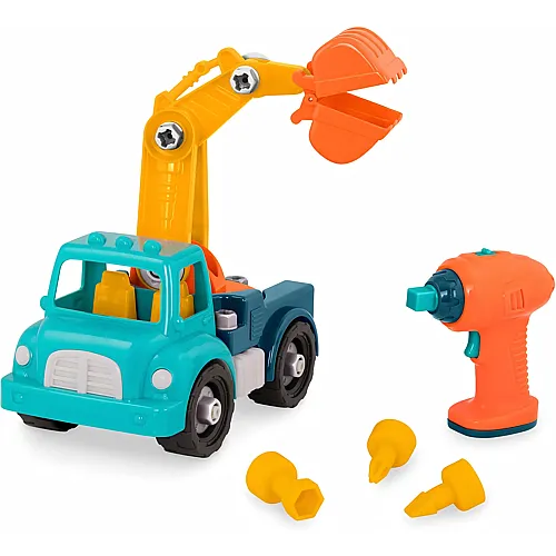 Battat Take-Apart 4x4 Truck - Spielzeugfahrzeug Montage Spielset mit funktionellem Akku-Bohrer - fr�he Kindheit