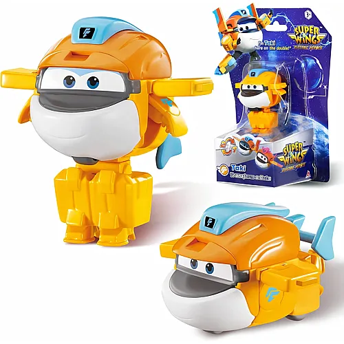 Alpha Toys Super Wings Transformations-Flugzeug Supercharged Taki (5cm)