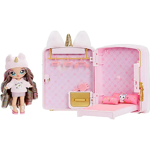 MGA Na! Na! Na! Surprise Backpack Bedroom Einhorn mit Puppe Britney Sparkles
