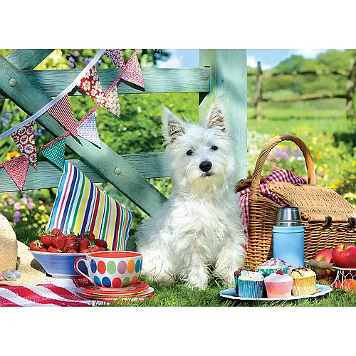 Eurographics Puzzle Hunde Picknick - 500 Teile