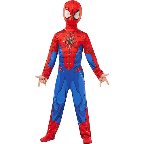 Kostm Spiderman mit Maske Kindergrsse M, 5-6 Jahre