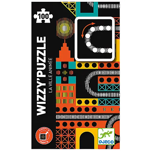 Djeco Puzzle Wizzy Lebendige Stadt (100Teile)