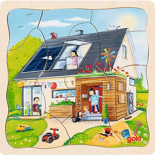 Schichtenpuzzle Wir bauen ein Haus 35Teile