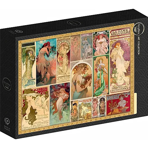 Grafika Puzzle Art Collection Alfons Mucha Collage - 2000 Teile
