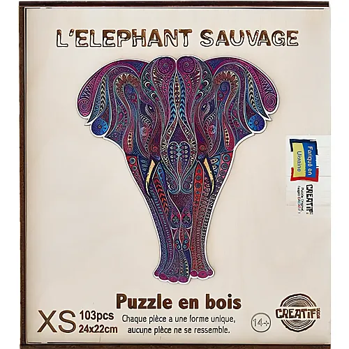 Harmandi Puzzle Creatif Elefant - 103 Teile