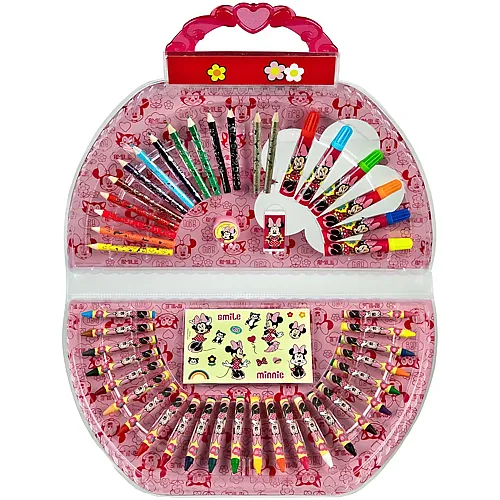 Undercover Minnie Mouse Malkoffer - 51 Teile