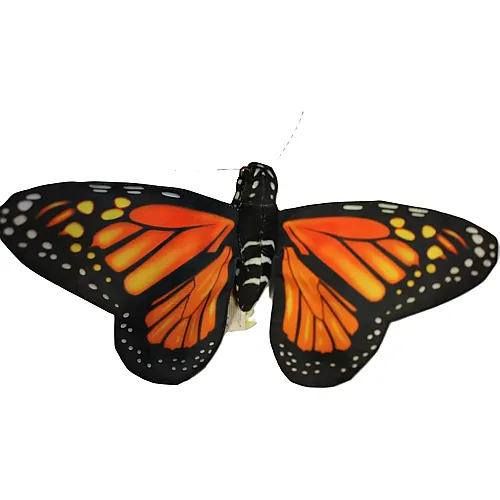 Wild Republic - Schmetterling Monarch Falter, 41cm, Polyester, mit Fingertasche