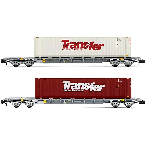 Arnold 2 SNCF Sgss Containerwagen 2x45 Trans-Fer  Ep V