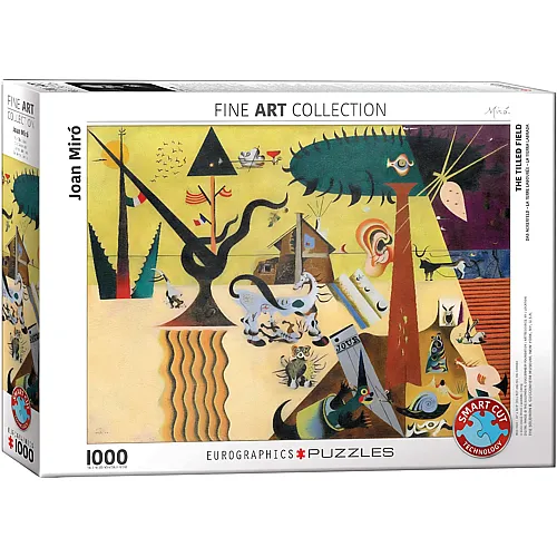 Eurographics Puzzle Fine Art Collection Joan Miro - The Tilled Field - 1000 Teile