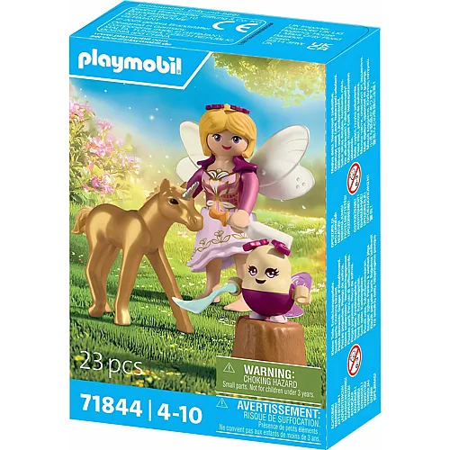 PLAYMOBIL Goldenes Einhornfohlen mit Fee 71844