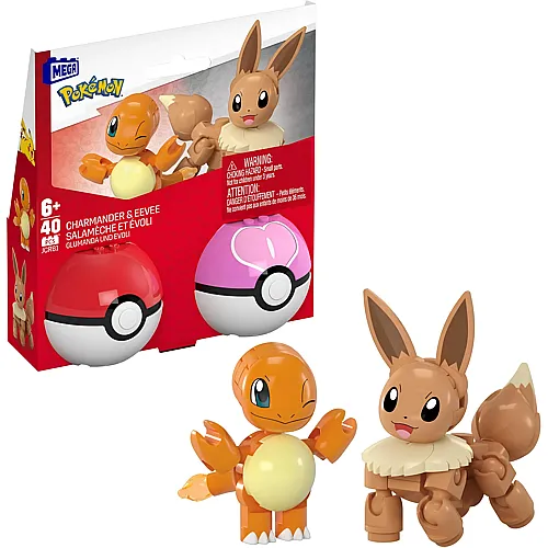Mega Construx Pok�mon Pok�ball  Evoli/Glumanda - 40 Teile