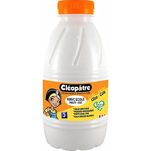 Cleopatre Vinyl'ecole � Weisser Kinder-bastelkleber 500g