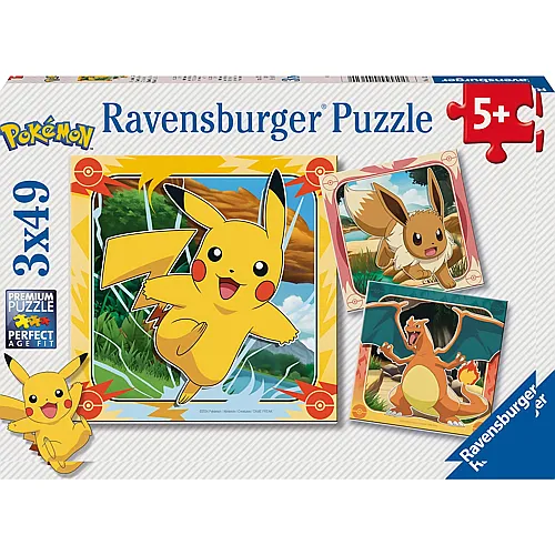 Ravensburger Puzzle 3in1 Pok�mon (49Teile)