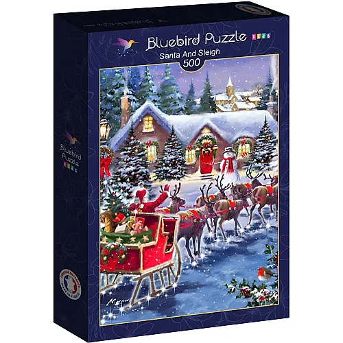Santa And Sleigh 500Teile