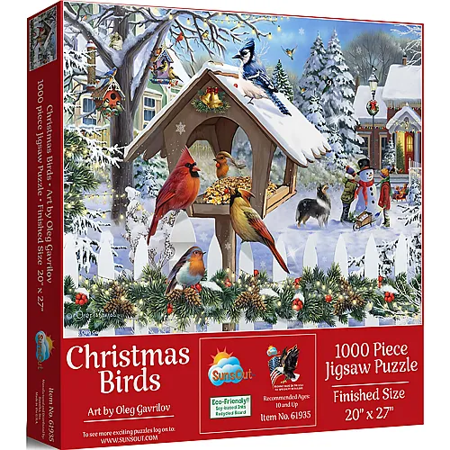 SunsOut Puzzle Oleg Gavrilov Weihnachtsv�gel - 1000 Teile
