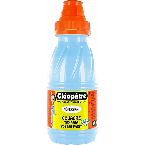 Cleopatre Nefertari � Gouache-tempera 250ml Azurblau (pastelton)